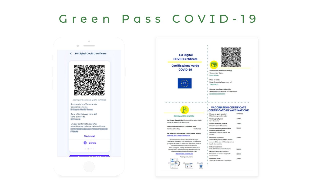 Green Pass in formato digitale e cartaceo