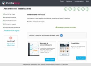 Processo Installazione PrestaShop 6