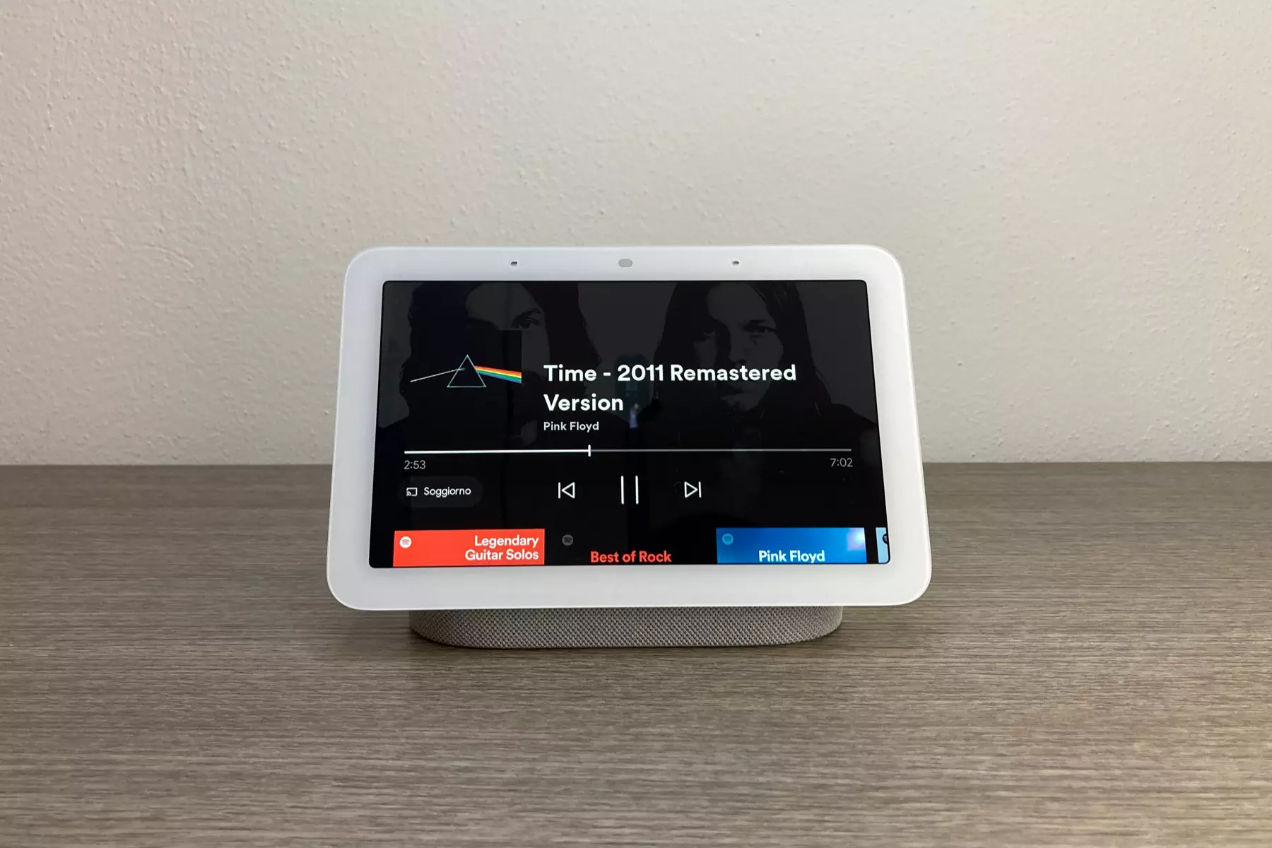 Ascoltare musica con Spotify su Google Nest Hub 2